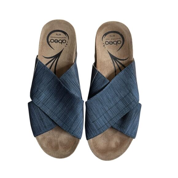 Abeo‎ Unity Leather Blend Stretch Crossover Sandals Comfortable Shoes Women's 7N - Picture 4 of 10